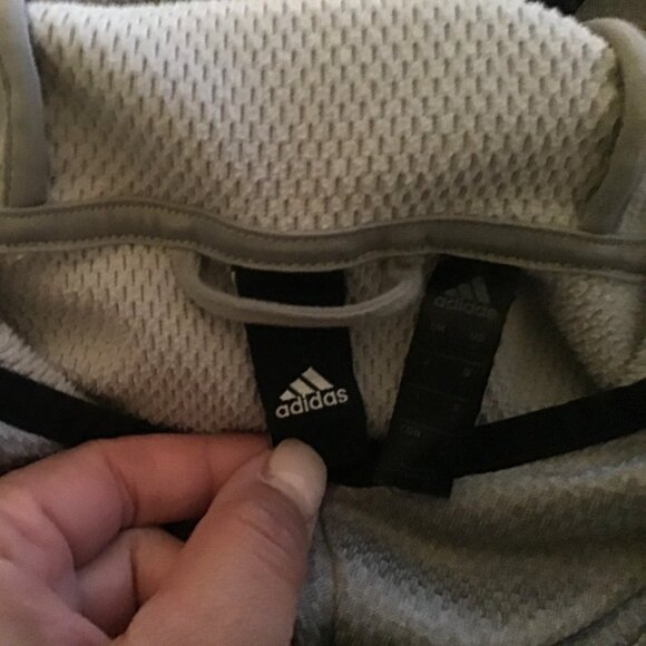 ADIDAS-MEN PULLOVER SWEATSHIRT -FRONT KANGAROO POCKET -SIZE SMALL - Picture 6 of 6